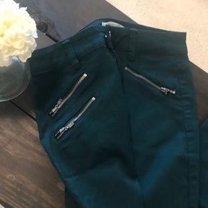 Size 3!Dark Green Skinny Jeans